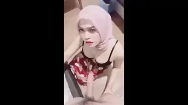 Jilbab Manis Baru Belajar Sedot Langsung Jago WOT