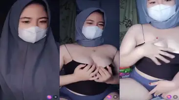 Masker Pamer Nenen Hijabers Nakal Liar